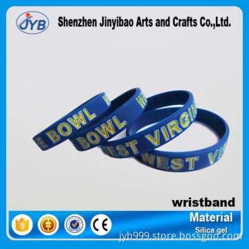 e-co friendly silicon rubber wristband keychain